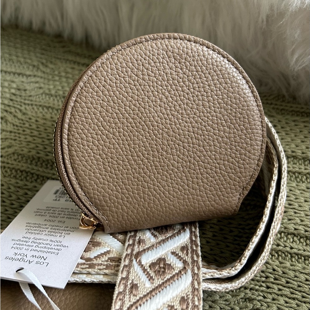 NWT Alyssa Convertible Crossbody Bag with Round Coin Pouch - Taupe - Picture 4 of 6